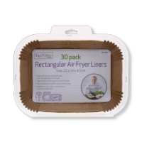 Rysons Rectangle Air Fryer Liners 30pk 22x14x4.5cm