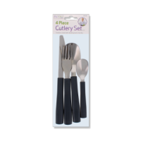 Rysons steel cutlery set, plastic handles, 4-piece
