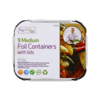 Rysons Medium Foil Containers with Lids Pack of 9