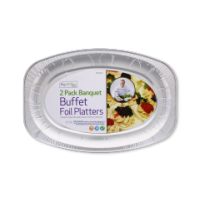 Rysons large aluminium foil catering platters pack of two