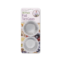 Rysons Foil Tart Cases Standard Size 30 Pack for wholesale baking