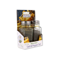 Rysons Retro Glass Salt and Pepper Shaker Set 2 Pack