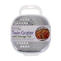 Rysons Double-Sided Grater with Catch Container for kitchen food prep