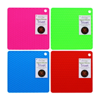 Rysons Square Silicone Trivet for protecting kitchen surfaces
