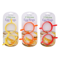 Silicone egg rings twin pack for perfectly round eggs
