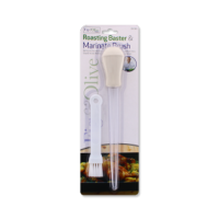 Roasting baster and marinade brush set