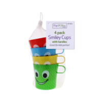 Rysons Children's Smiley Face Handle Cups 4 Pack plastic