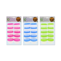 Mini round storage containers 10 piece set