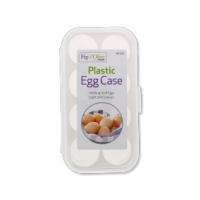 8-egg clear plastic storage box with secure lid