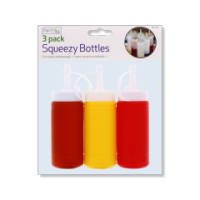 Rysons Squeezy Sauce Bottles 3 Pack for wholesale use
