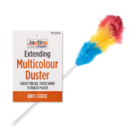 Extendable multicolour microfibre duster