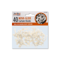 Nova Glide Curtain Hooks 40 Pack