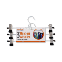 Metal trouser and skirt hangers 3 pack