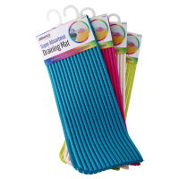 Super absorbent draining mat for kitchen use