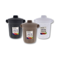 Assorted large countertop waste bins for trade