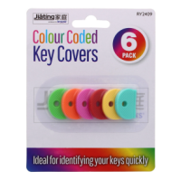 Six colour coded key covers in a multi-pack deal