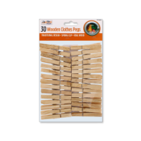 Rysons Wooden Clothes Pegs 30 Pack