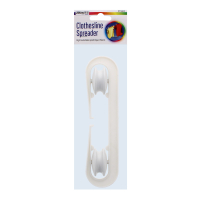 S-Shaped Clothesline Spreader separating laundry lines