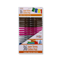 36 extra strong clothes pegs multi-pack