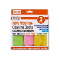 Rysons Microfibre Cleaning Cloths Extra Large 3 Pack 30x30cm