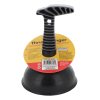 Black rubber heavy duty drain plunger