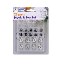 Rysons 28 Pairs Hook And Eye Set for wholesale