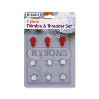 Rysons 9-piece thimbles and threader set for sewing and crafts