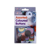 Assorted Coloured Buttons by Rysons
