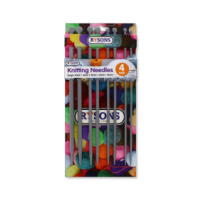 Four pairs of single point knitting needles