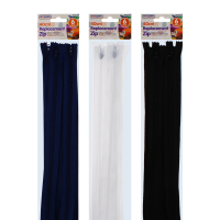 Rysons 40cm Assorted Colour Zips 6 Pack