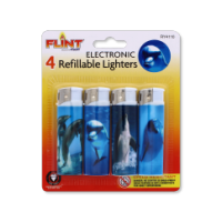 Rysons Electronic Dolphin Lighters 4 Pack