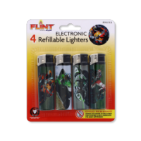 Rysons Electronic Lighters Motorbike Design 4 Pack