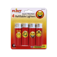 Emoji Electronic Lighters 4 Pack by Rysons