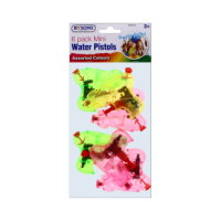 Rysons Mini Water Pistols 6 Pack assorted colours