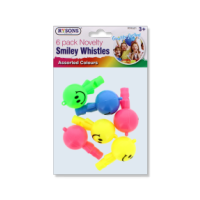Rysons 6 Pack Novelty Smiley Face Whistles