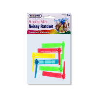 Rysons 6 Pack Mini Noisy Ratchet Assorted Colours