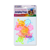 Rysons 12 Pack Novelty Jumping Frogs Assorted Colours