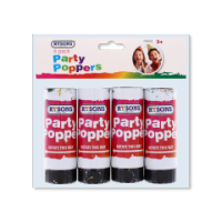 Rysons Confetti Party Poppers 4 Pack