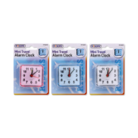 Rysons Mini Travel Alarm Clock in assorted colours