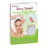 Assorted Colour Terry Towelling Hair Wraps