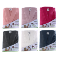 Rysons Cotton Unisex Bathrobe in 6 assorted colours