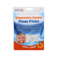 Disposable dental floss picks 80 pack