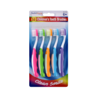 Rysons bulk children's toothbrushes 5 pack mixed colours