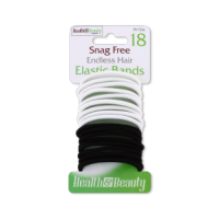 Rysons Snag-Free Hair Elastics Assorted 18 Pack