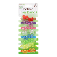 Rysons Assorted Bobble Hair Bands - 8 Pairs