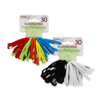 Rysons multi-coloured elastic hair ponytails 30 pack