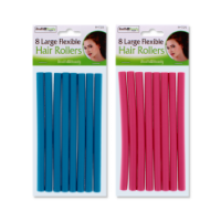Rysons Large Flexible Hair Curlers 8 Pack Purple