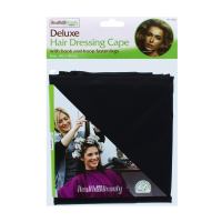 Rysons Deluxe Hair Dressing Cape with hook and hoop fastenings