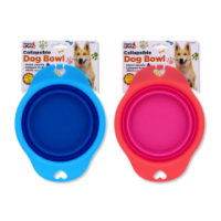 Rysons Collapsible Silicone Travel Dog Bowl with carabiner clip