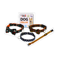 Dog Collar Adjustable in Assorted Design and Sizes Small/Medium/Large with Quick Release Buckle